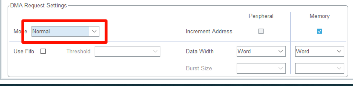 修改DMA为Normal模式